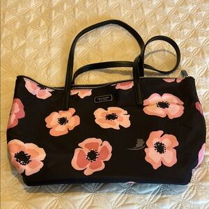 Kate Spade Quilted Black and Pink Tote